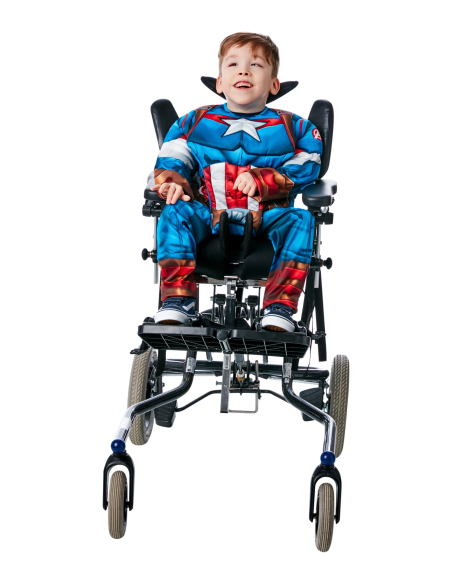 Déguisement Captain America garçon, adapté PMR