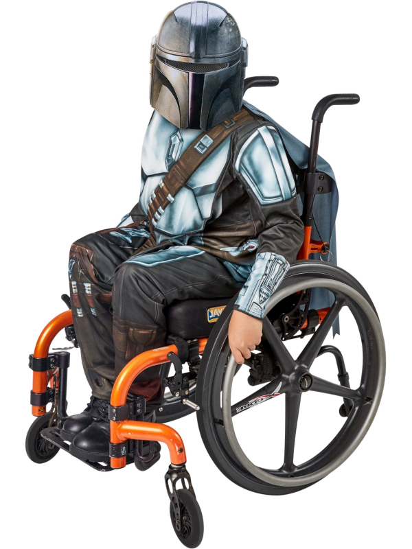 Déguisement Mandalorian garçon, adapté fauteuil roulant