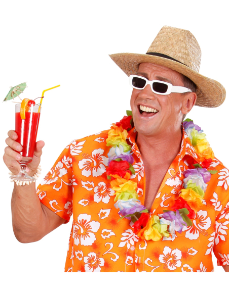 Chapeau en paille, ruban noir