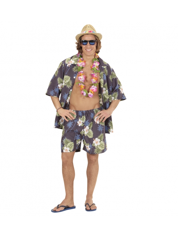 Déguisement Hawaïen homme (chemise et short à fleurs)