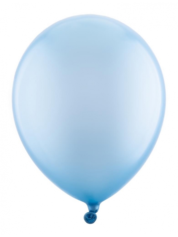 Ballons latex bleu métallique x 100