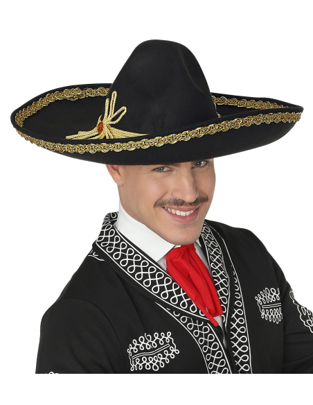 Sombrero Mexicain Luxe en feutre - 50 cm