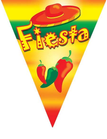 Guirlande mexicaine 5 m avec 10 fanions fiesta