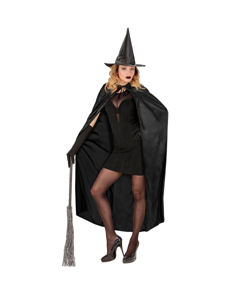 Cape noire 136 cm