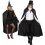 Cape noire 136 cm pour adulte