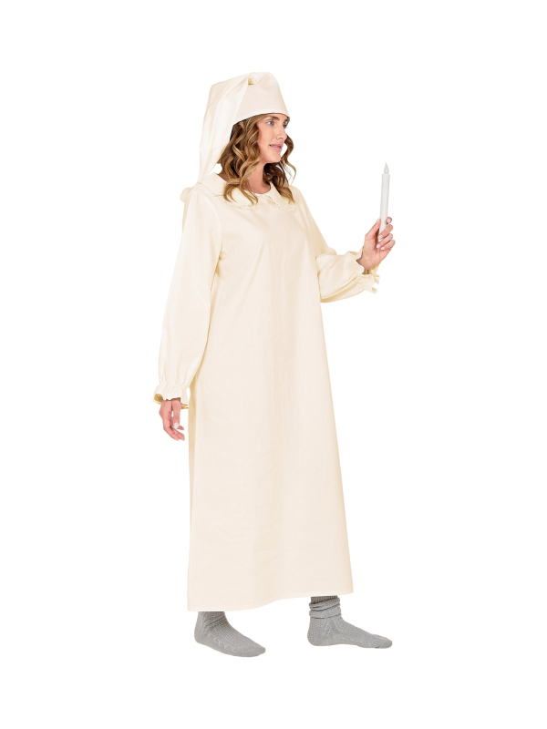 Vêtement de nuit vintage adulte (chemise de nuit et bonnet)