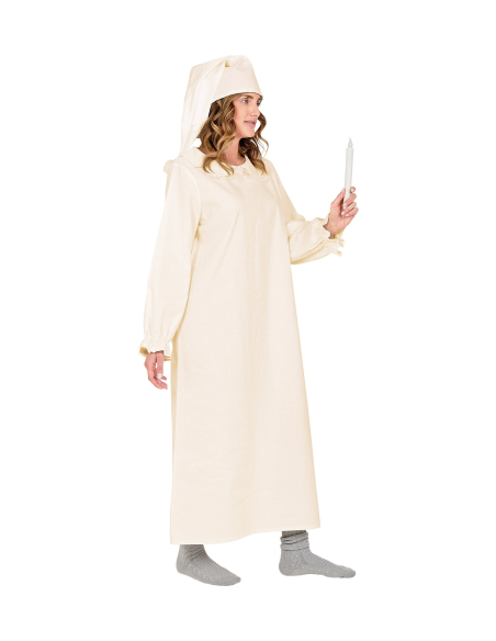 Vêtement de nuit vintage adulte (chemise de nuit et bonnet)