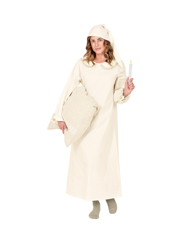 Vêtement de nuit vintage adulte (chemise de nuit et bonnet)