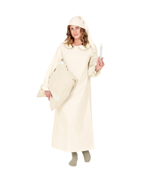Vêtement de nuit vintage adulte (chemise de nuit et bonnet)
