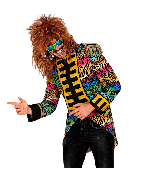Veste de parade fluo style années 80 pour Homme