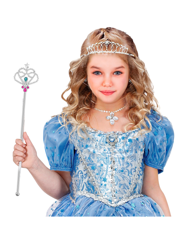 Baguette magique princesse argent