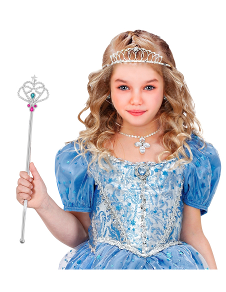Baguette magique princesse argent