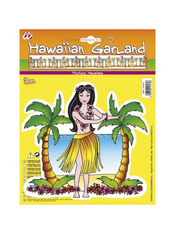 Guirlande 3 m avec Hawaïennes qui dansent