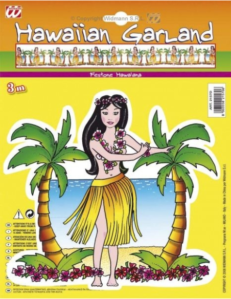 Guirlande 3 m avec Hawaïennes qui dansent