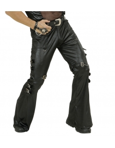 Pantalon Rock noir homme - simili cuir