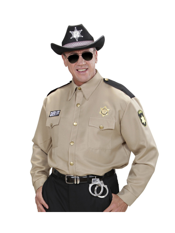 Chemise Sheriff beige homme