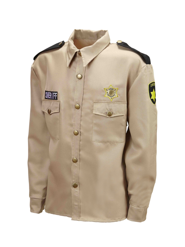 Chemise Sheriff beige homme
