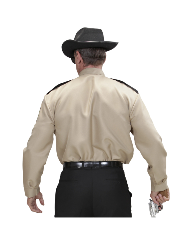 Chemise Sheriff beige homme