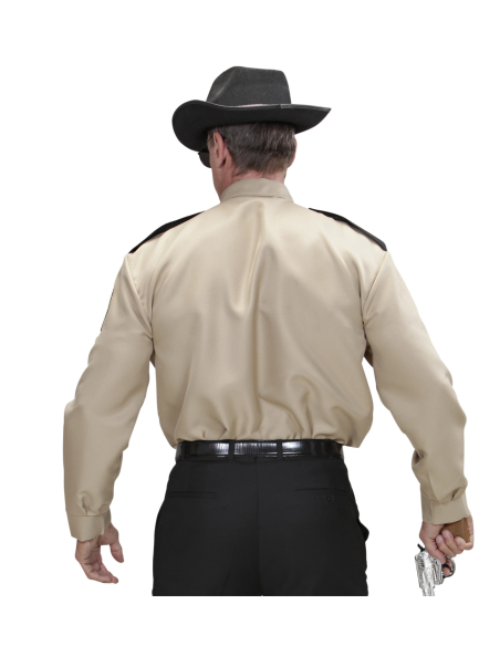 Chemise Sheriff beige homme