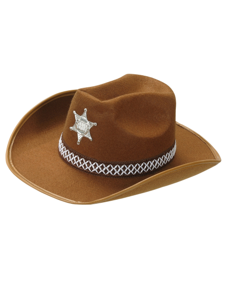 Chapeau de Sheriff homme noir ou marron
