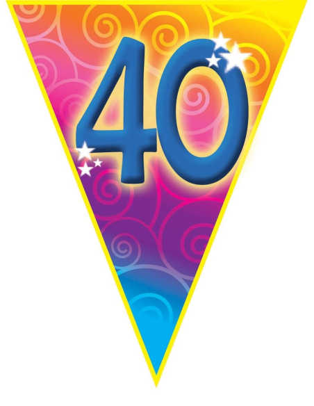 Guirlande Anniversaire pour les 40 ans - 5 m