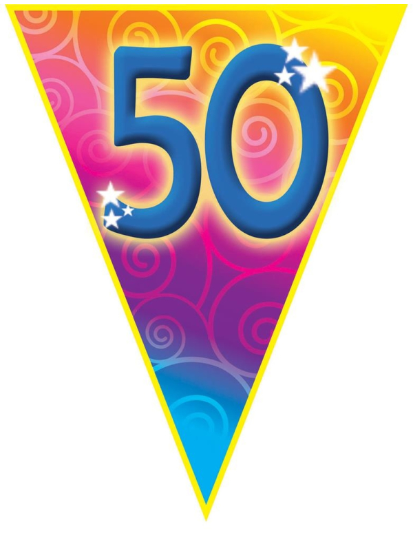 Guirlande Anniversaire pour les 50 ans - 5 m