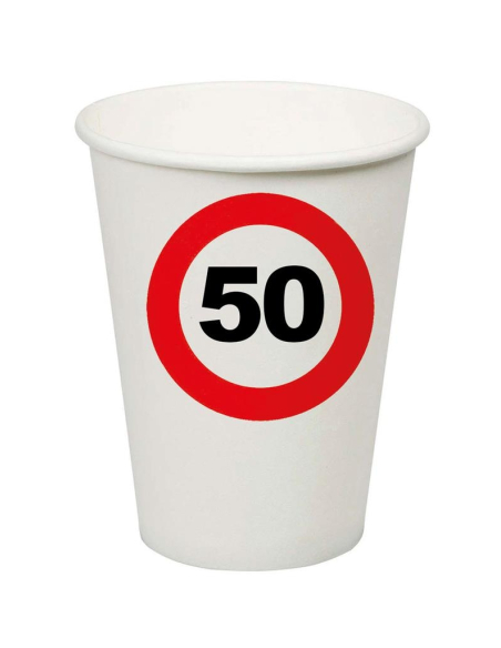 Gobelet Anniversaire des 50 ans - lot de 8