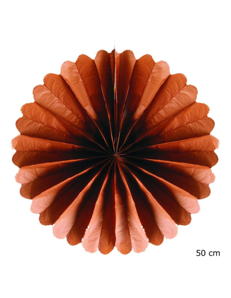 Rosace papier, 50 cm de Ø-marron
