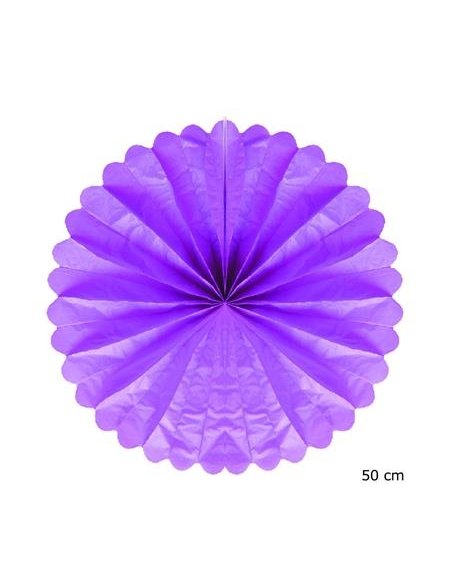 Rosace papier, 50 cm de Ø-VIOLET