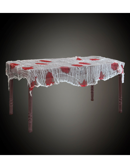 Tissu de gaze ensanglanté - décoration Halloween