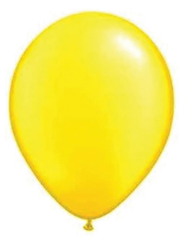 100 Ballons jaune - 30cm