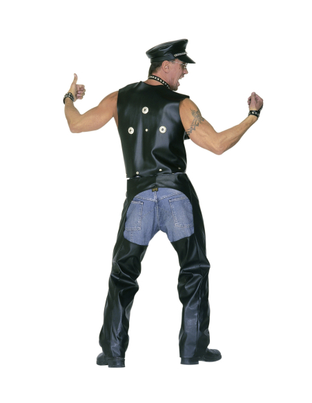 Pantalon Motard noir similicuir