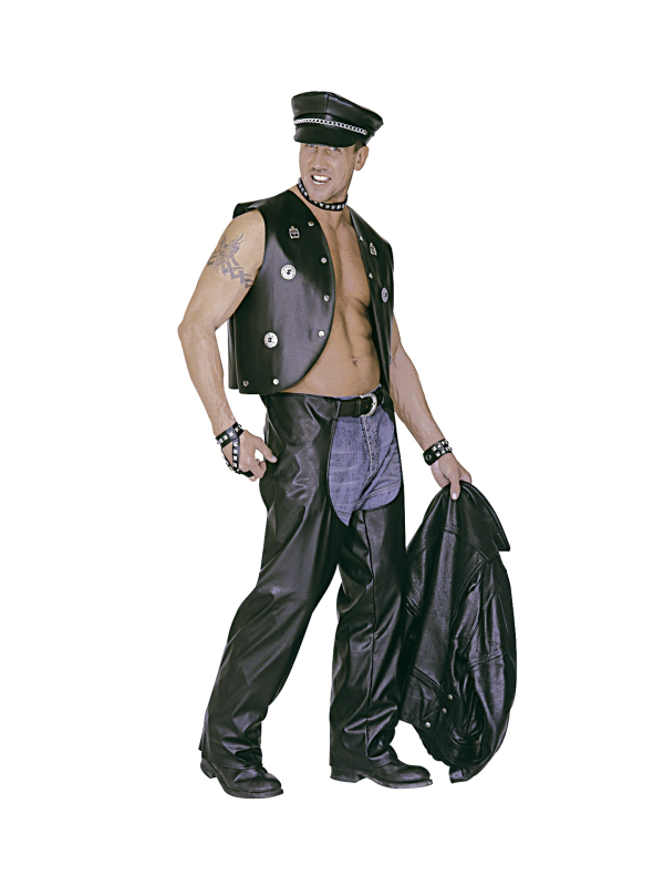 Pantalon Motard noir similicuir