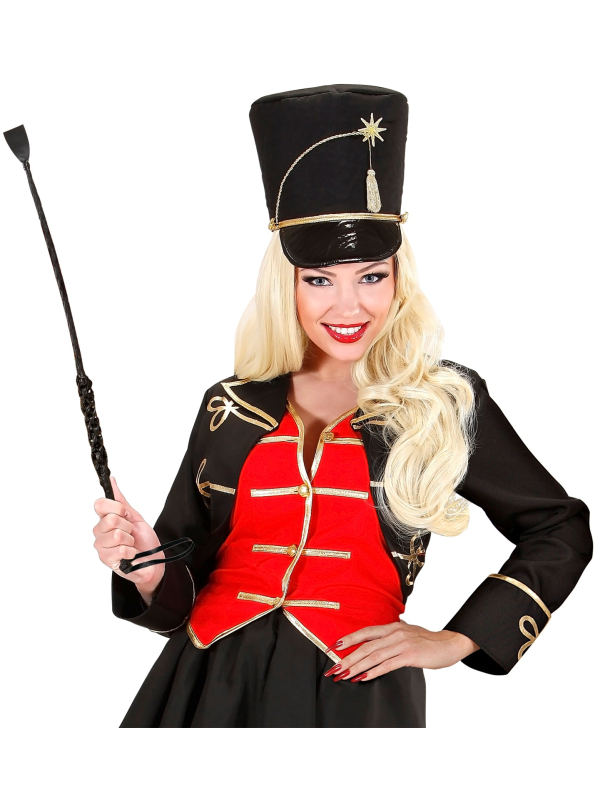 Cravache noir aspect cuir - 60 cm