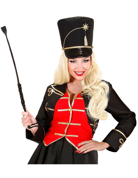 Cravache noir aspect cuir - 60 cm