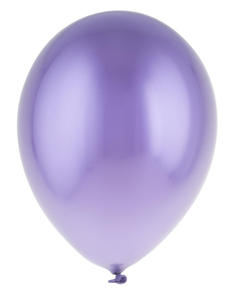 12 ballons chromés 30 cm - 6 couleurs au choix
