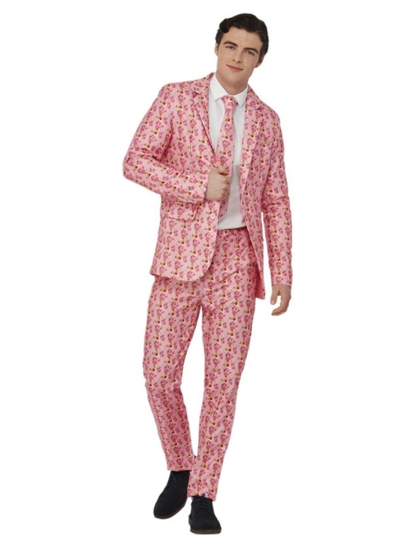Costume Panthère rose homme (veste, cravate, pantalon)
