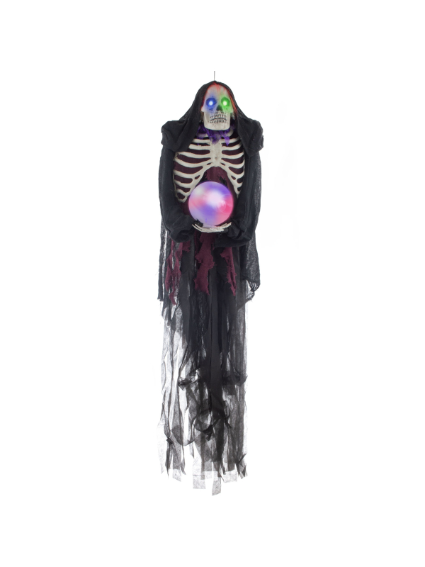 Décoration squelette avec lampe magique (160 cm)