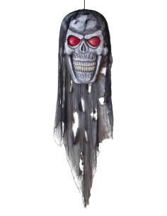 Décoration Tête de mort 75 cm avec lumière