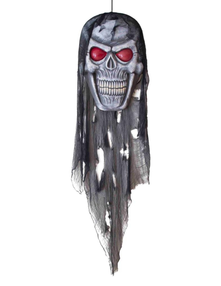 Décoration Tête de mort 75 cm avec lumière
