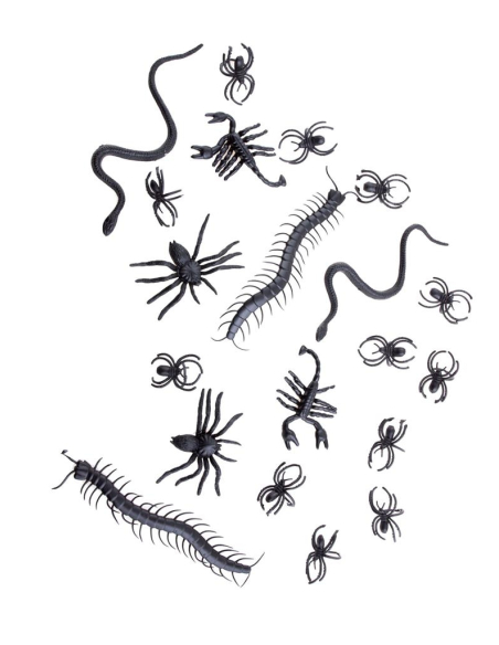 Lot de 20 insectes effrayants Halloween