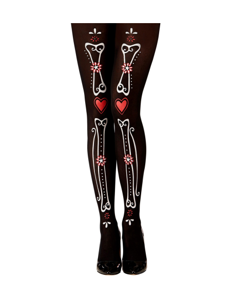 Collant femme jour des morts 50 Den