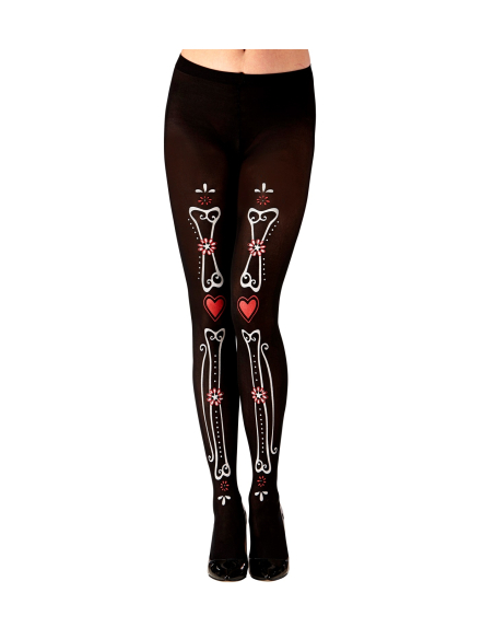 Collant femme jour des morts 50 Den