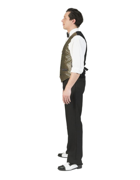 Gilet noir et or Homme du S au XXL