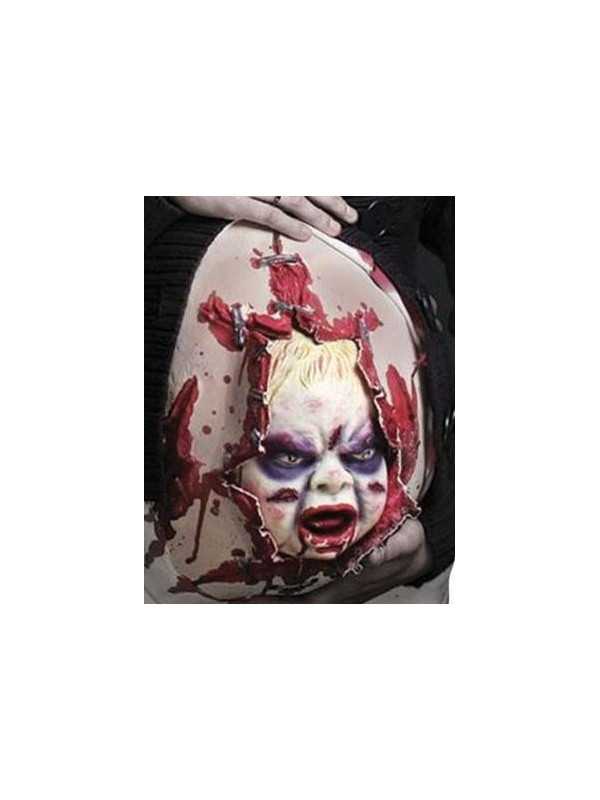 T-Shirt femme enceinte avec bébé zombie animé