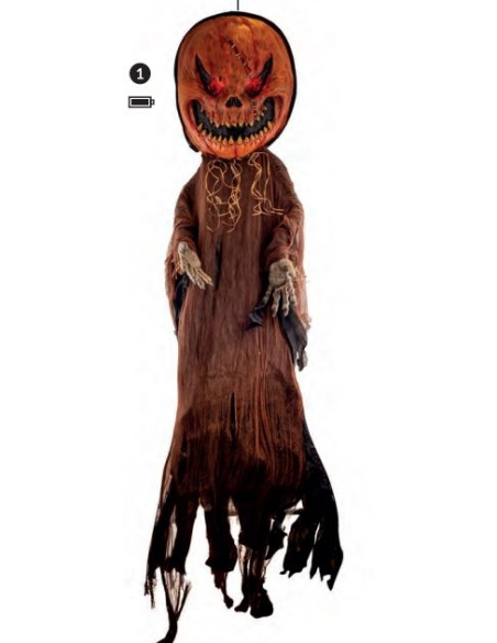 Citrouille Halloween géante 270 cm avec lumière