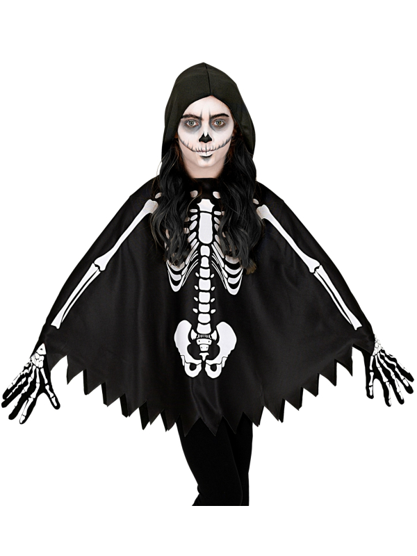 Poncho squelette enfant