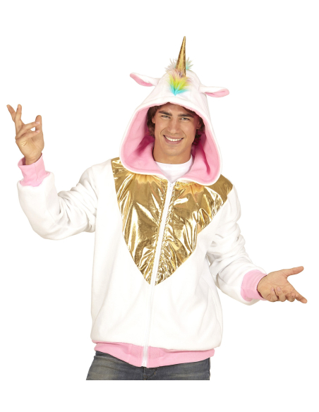 Polaire Licorne avec capuche pour adulte