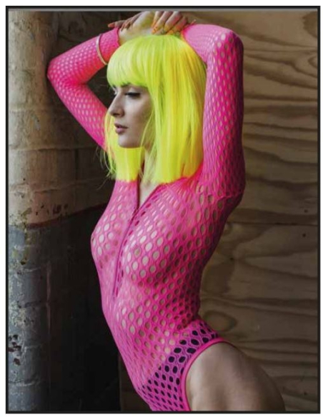 Bodystocking Femme, sans manches zippé Fever, Rose fluo