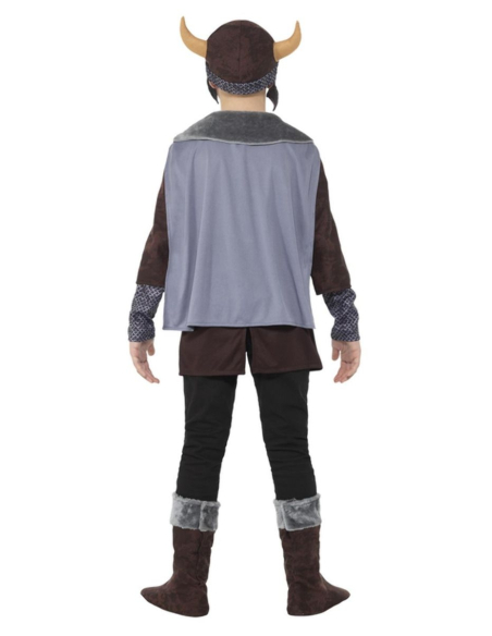 Déguisement Viking garçon avec casque et surbottes